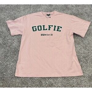 Fore All LPGA Pink/Green Golf T-Shirt Women’s Size Large
